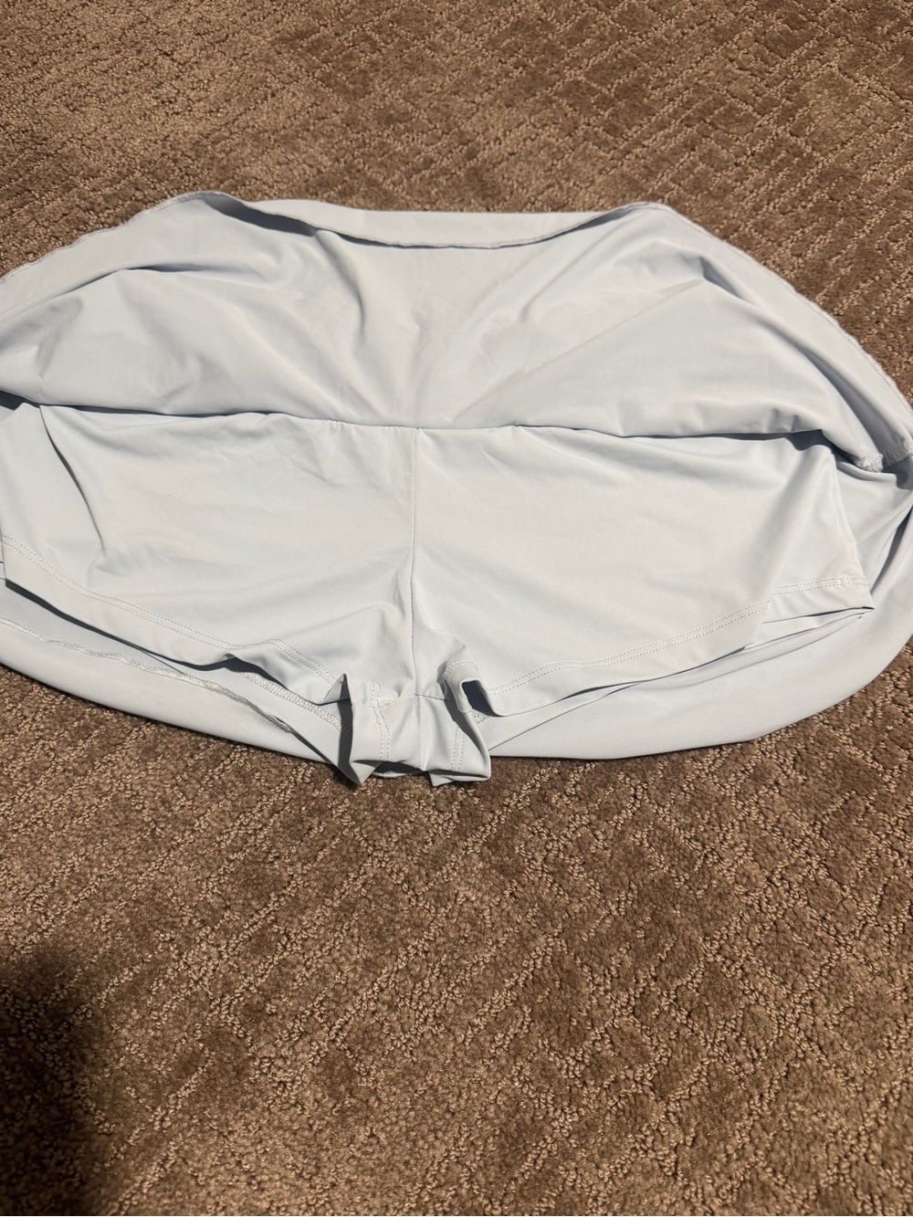 Edikted Light Blue/Gray Ruffle Mini Skort – Size M - Picture 6 of 9